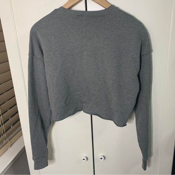 Bella Canvas Fleece Collection UC Berkeley Falcons Graphic Crop Sweatshirt - Picture 4 of 12